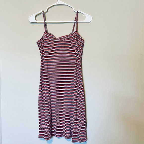 Hollister Stripped Cotton Bodycon Dress, Size M - Picture 1 of 5